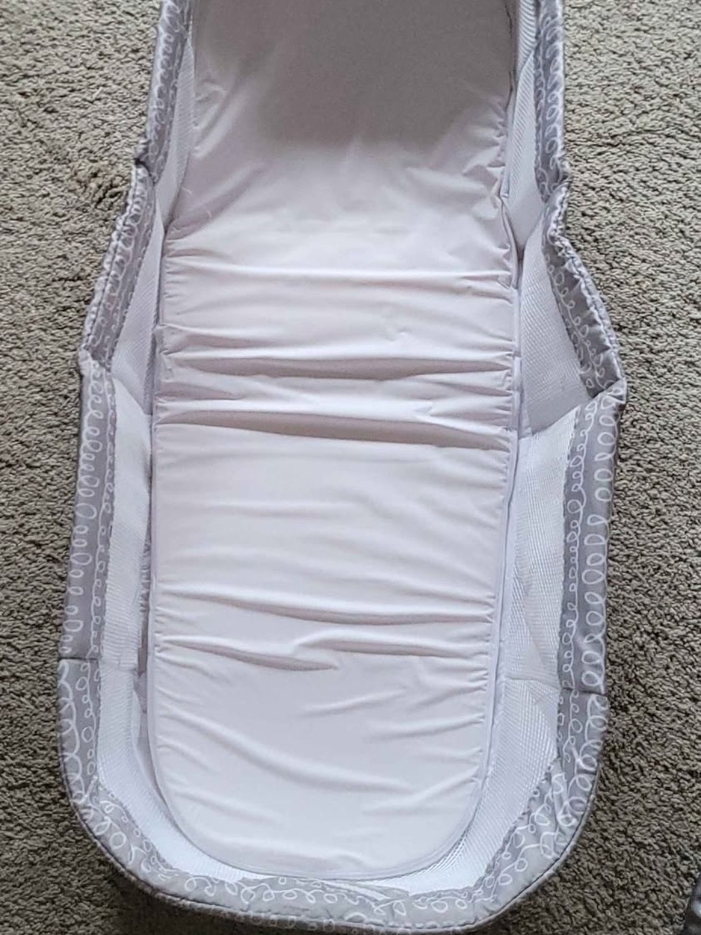 Gray Swirl Baby Travel Lounger - Picture 2 of 2